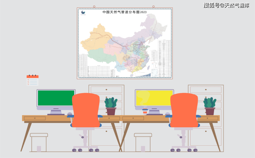 米乐M6重磅更新！中国天然气管道分布图（2023）(图1)